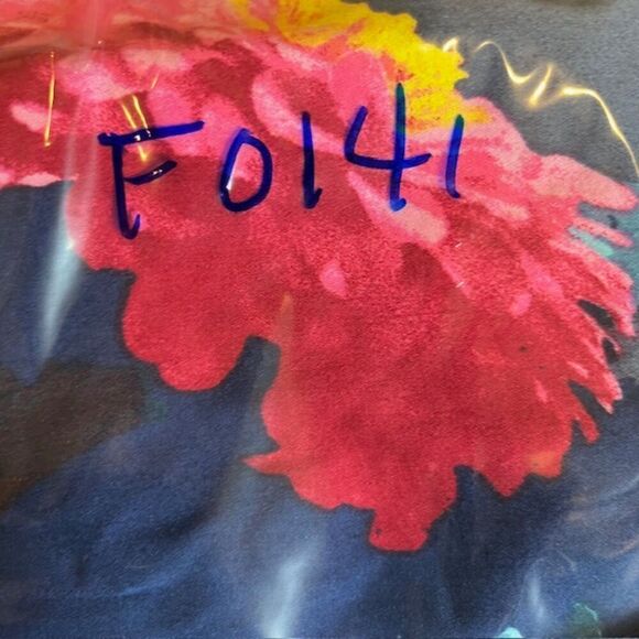 Banana Republic Gerber Daisy Blue Floral Stretch Pencil Skirt Straight Size 0 - Picture 11 of 11